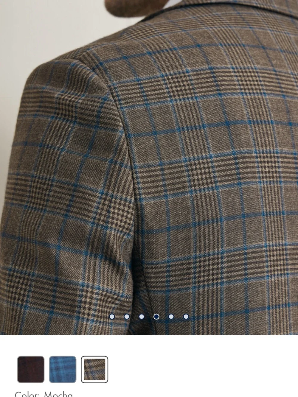 Charles Tyrwhitt Lightweight Wool Check Jacket - Mocha 38R *Brand New With Tags*